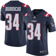 Youth Nike New England Patriots #34 Rex Burkhead Limited Navy Blue Rush Vapor Untouchable NFL Jersey