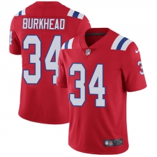 Youth Nike New England Patriots #34 Rex Burkhead Red Alternate Vapor Untouchable Limited Player NFL Jersey