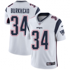 Youth Nike New England Patriots #34 Rex Burkhead White Vapor Untouchable Limited Player NFL Jersey