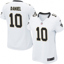 Women's Nike New Orleans Saints #10 Chase Daniel Game White NFL Jersey