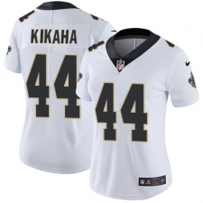 Women's Nike New Orleans Saints #44 Hau'oli Kikaha White Vapor Untouchable Limited Player NFL Jersey