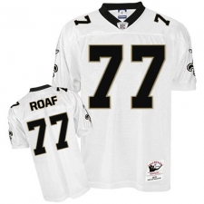 Mitchell And Ness New Orleans Saints #77 Willie Roaf White Authentic NFL Jersey