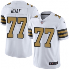Youth Nike New Orleans Saints #77 Willie Roaf Limited White Rush Vapor Untouchable NFL Jersey