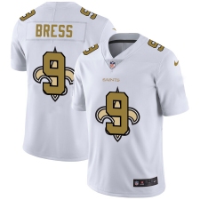 Men's New Orleans Saints #9 Drew Brees White Nike White Shadow Edition Limited Jersey