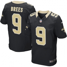 Men's Nike New Orleans Saints #9 Drew Brees Black Team Color Vapor Untouchable Elite Player NFL Jersey