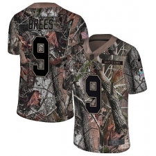 Men's Nike New Orleans Saints #9 Drew Brees Camo Rush Realtree Limited NFL Jersey