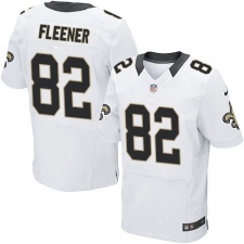 Men's Nike New Orleans Saints #82 Coby Fleener White Vapor Untouchable Elite Player NFL Jersey