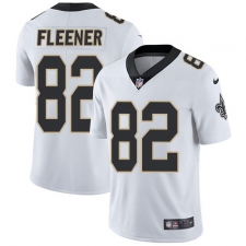 Men's Nike New Orleans Saints #82 Coby Fleener White Vapor Untouchable Limited Player NFL Jersey