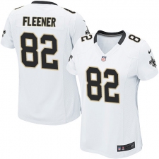 Women's Nike New Orleans Saints #82 Coby Fleener Game White NFL Jersey
