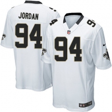 Men's Nike New Orleans Saints #94 Cameron Jordan Game White NFL Jersey