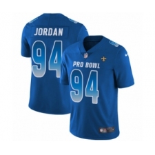 Men's Nike New Orleans Saints #94 Cameron Jordan Limited Royal Blue NFC 2019 Pro Bowl NFL Jersey