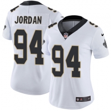 Women's Nike New Orleans Saints #94 Cameron Jordan White Vapor Untouchable Limited Player NFL Jersey