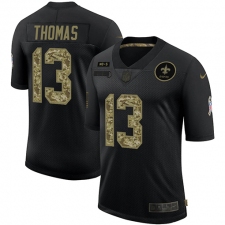 Men's New Orleans Saints #13 Michael Thomas Camo 2020 Salute To Service Limited Jersey