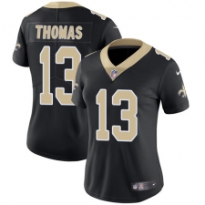 Women's Nike New Orleans Saints #13 Michael Thomas Black Team Color Vapor Untouchable Limited Player NFL Jersey