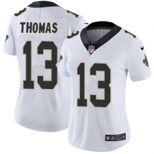 Women's Nike New Orleans Saints #13 Michael Thomas White Vapor Untouchable Limited Player NFL Jersey