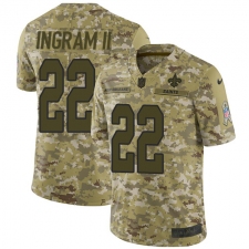 Men's Nike New Orleans Saints #22 Mark Ingram Limited Camo 2018 Salute to Service NFL Jersey