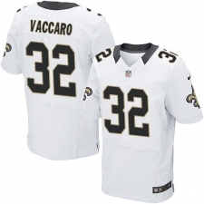 Men's Nike New Orleans Saints #32 Kenny Vaccaro White Vapor Untouchable Elite Player NFL Jersey