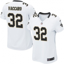 Women's Nike New Orleans Saints #32 Kenny Vaccaro Game White NFL Jersey