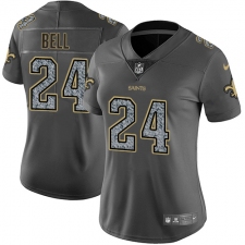 Women's Nike New Orleans Saints #24 Vonn Bell Gray Static Vapor Untouchable Limited NFL Jersey