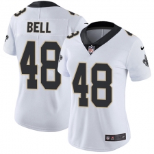 Women's Nike New Orleans Saints #48 Vonn Bell White Vapor Untouchable Limited Player NFL Jersey