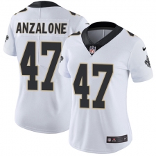 Women's Nike New Orleans Saints #47 Alex Anzalone White Vapor Untouchable Limited Player NFL Jersey