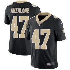 Youth Nike New Orleans Saints #47 Alex Anzalone Black Team Color Vapor Untouchable Limited Player NFL Jersey