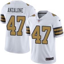 Youth Nike New Orleans Saints #47 Alex Anzalone Limited White Rush Vapor Untouchable NFL Jersey