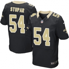Men's Nike New Orleans Saints #54 Nate Stupar Black Team Color Vapor Untouchable Elite Player NFL Jersey
