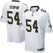 Men's Nike New Orleans Saints #54 Nate Stupar Game White NFL Jersey