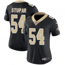 Women's Nike New Orleans Saints #54 Nate Stupar Black Team Color Vapor Untouchable Limited Player NFL Jersey