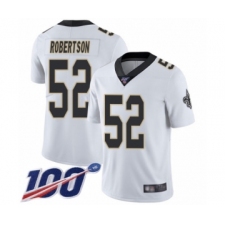 Men's New Orleans Saints #52 Craig Robertson White Vapor Untouchable Limited Player 100th Season Football Jersey