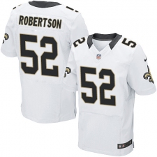 Men's Nike New Orleans Saints #52 Craig Robertson White Vapor Untouchable Elite Player NFL Jersey