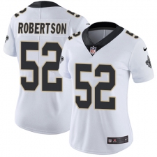 Women's Nike New Orleans Saints #52 Craig Robertson White Vapor Untouchable Limited Player NFL Jersey