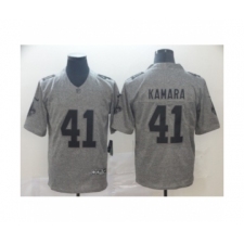 Men's New Orleans Saints #41 Alvin Kamara Limited Gray Rush Gridiron Football Jersey