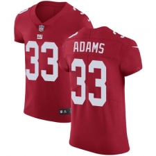 Men's Nike New York Giants #33 Andrew Adams Red Alternate Vapor Untouchable Elite Player NFL Jersey