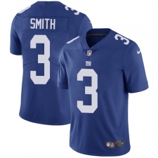 Youth Nike New York Giants #3 Geno Smith Royal Blue Team Color Vapor Untouchable Limited Player NFL Jersey