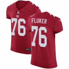 Men's Nike New York Giants #76 D.J. Fluker Red Alternate Vapor Untouchable Elite Player NFL Jersey