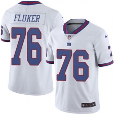 Youth Nike New York Giants #76 D.J. Fluker Limited White Rush Vapor Untouchable NFL Jersey