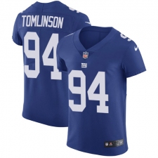 Men's Nike New York Giants #94 Dalvin Tomlinson Elite Royal Blue Team Color NFL Jersey