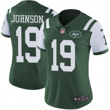 Women's Nike New York Jets #19 Keyshawn Johnson Elite Green Team Color NFL Jersey