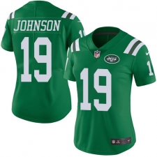 Women's Nike New York Jets #19 Keyshawn Johnson Limited Green Rush Vapor Untouchable NFL Jersey