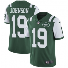 Youth Nike New York Jets #19 Keyshawn Johnson Green Team Color Vapor Untouchable Limited Player NFL Jersey