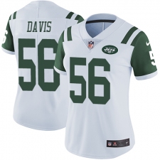 Women's Nike New York Jets #56 DeMario Davis Elite White NFL Jersey