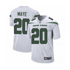 Men's New York Jets #20 Marcus Maye Game White Football Jersey