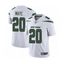 Men's New York Jets #20 Marcus Maye White Vapor Untouchable Limited Player Football Jersey