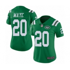 Women's New York Jets #20 Marcus Maye Limited Green Rush Vapor Untouchable Football Jersey