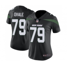 Women's New York Jets #79 Brent Qvale Black Alternate Vapor Untouchable Limited Player Football Jersey