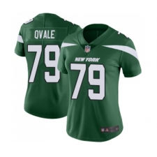 Women's New York Jets #79 Brent Qvale Green Team Color Vapor Untouchable Limited Player Football Jersey
