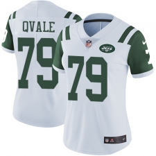 Women's Nike New York Jets #79 Brent Qvale Elite White NFL Jersey