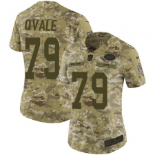 Women's Nike New York Jets #79 Brent Qvale Limited Camo 2018 Salute to Service NFL Jersey